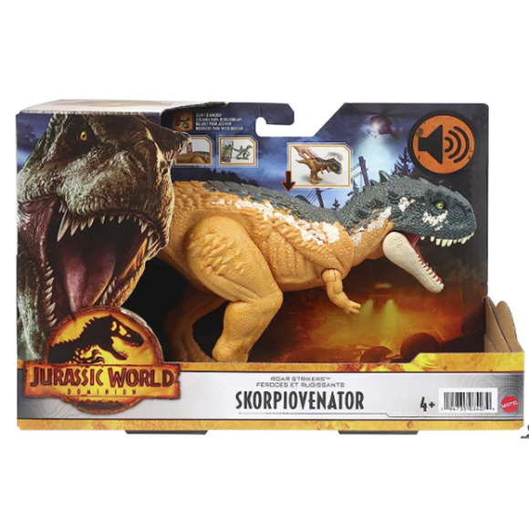 Jurassic World Dominion Roar Strikers Skorpiovenator Dinosaur Action Figure - Picture 2 of 2